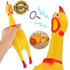 Screaming Chicken Squeeze Sound Toy for Dogs Super Durable & Funny Squ_1